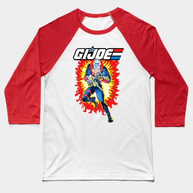 Destro GI Joe toy art card Baseball T-Shirt by EnglishGent